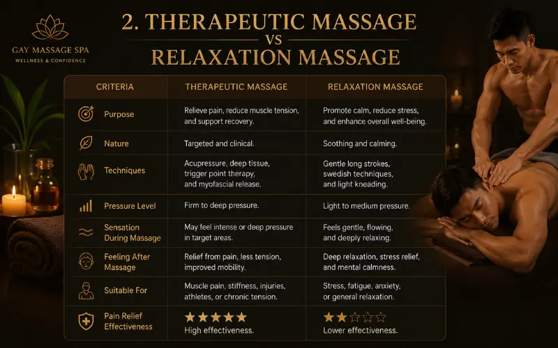 Therapist Massage and Relaxation Massage
